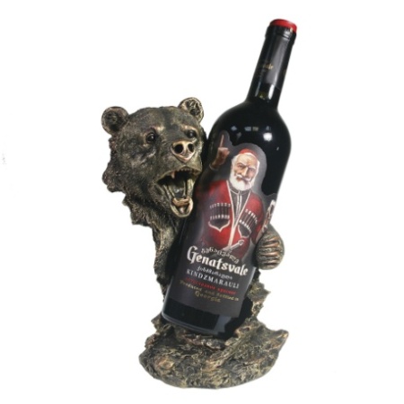 Подставка под бутылку Медведь(бронза) L14W18H26 см 713413/I060 
